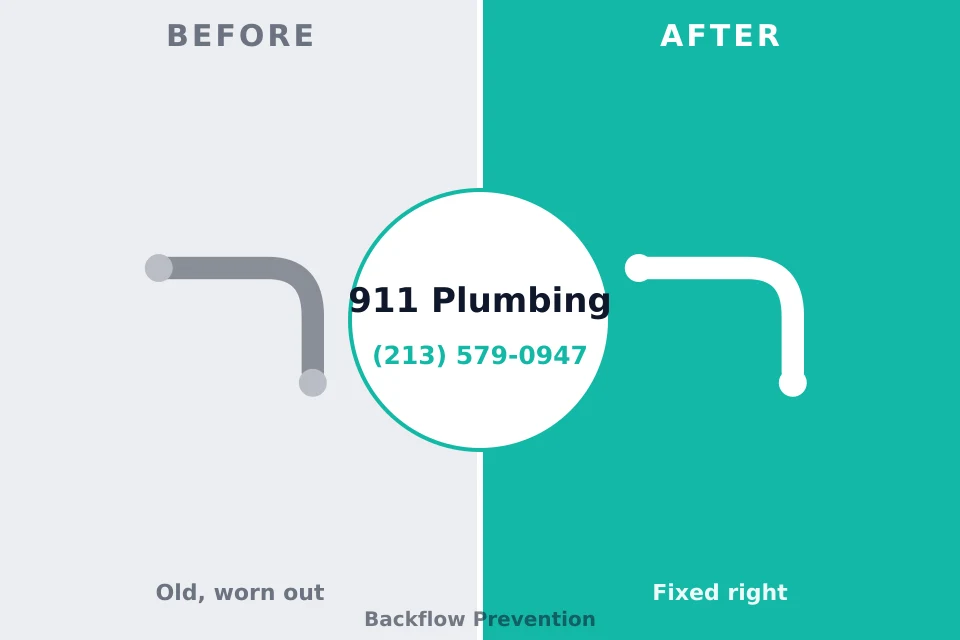 Before and after: plumbing repair Somerville, TN